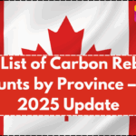 Full List of Carbon Rebate Amounts by Province – June 2025 Update