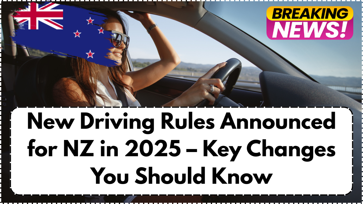 New Driving Rules Announced for NZ in 2025 – Key Changes You Should Know