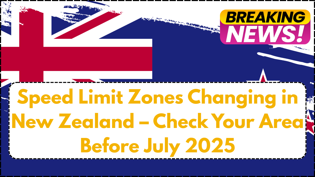 Speed Limit Zones Changing in New Zealand – Check Your Area Before July 2025