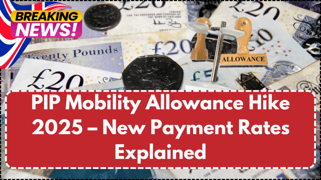 PIP Mobility Allowance Hike 2025 – New Payment Rates Explained