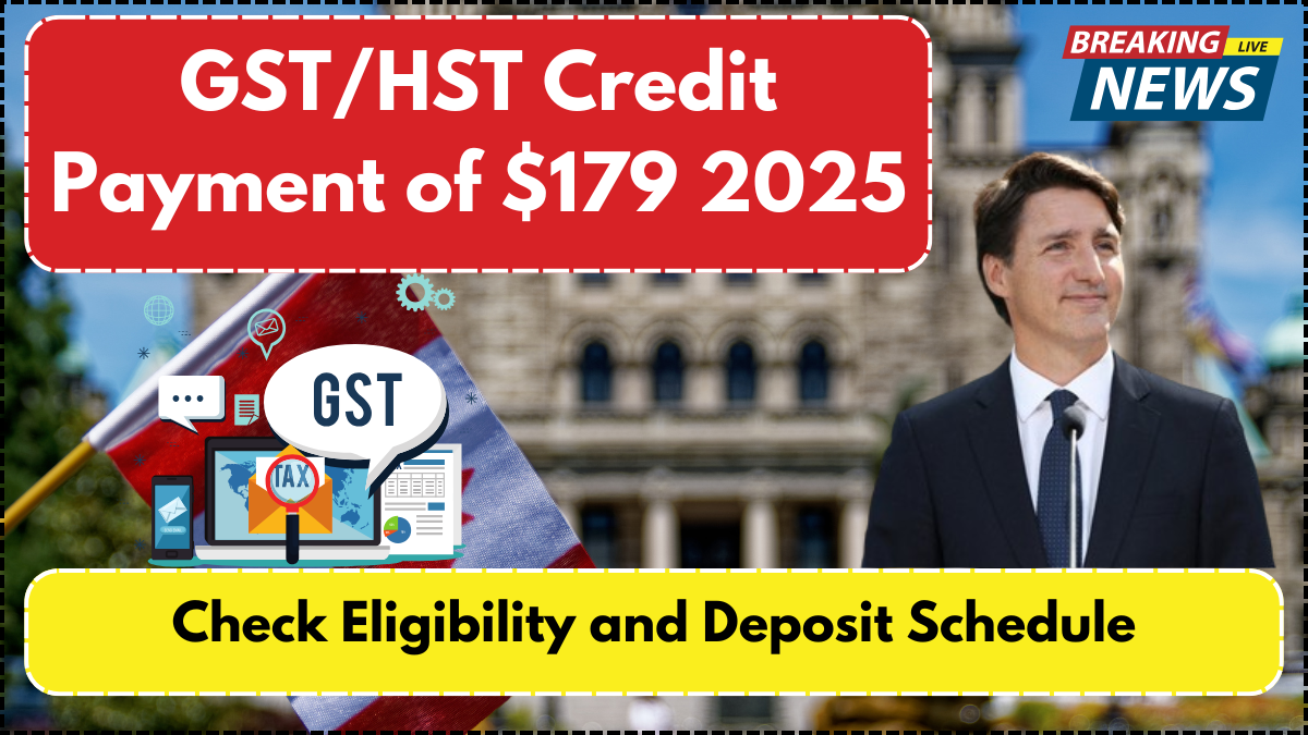 GST/HST Credit Payment of $179 2025- Check Eligibility and Deposit Schedule