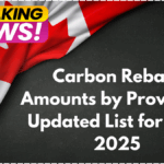 Carbon Rebate Amounts by Province – Updated List for June 2025
