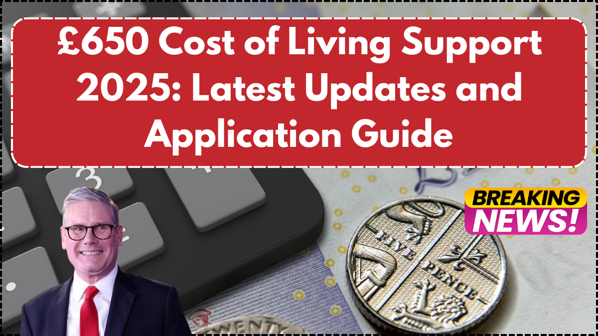 £650 Cost of Living Support 2025: Latest Updates and Application Guide